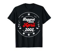 Avril 2005 Anniversaire Legend Man Boy Since April 2005 T-Shirt