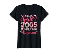Avril 2005 Cool Cadeau Anniversaire 20 Ans Pour Filles T-Shirt