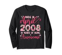 Avril 2008 Cool Cadeau Anniversaire 18 Ans pour Filles Manche Longue