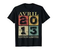 Avril 2013 12 ans Cadeau Anniversaire Garçon Avril 2013 T-Shirt