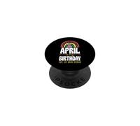 Avril, C'est Mon Anniversaire, Oui, Tout Le Mois, Boho Rainbow PopSockets PopGrip Adhésif