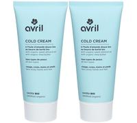 Avril Cold cream Certifié BIO Crème Pour La Peau 2x200 ml