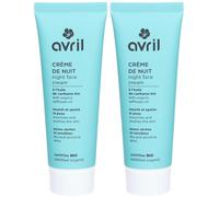 avril Crème de nuit peaux sèches et sensibles Pour La Peau 2x50 ml