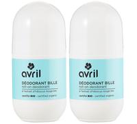 AVRIL Déodorant Roll-on à l'extrait d'Hibiscus Rouge Rouleau 2x50 ml
