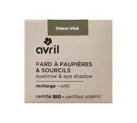 Avril Fard à Paupières Bio - Ombre à Paupières Naturelle Vegan, Certifiée Cosmos Organic, Texture Douce et Modulable (Trésor irisé)
