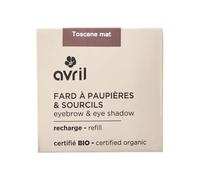 Avril Fard à Paupières Bio - Ombre à Paupières Naturelle Vegan, Certifiée Cosmos Organic, Texture Douce et Modulable (Toscane mat)