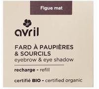 Avril Fard à Paupières Bio - Ombre à Paupières Naturelle Vegan, Certifiée Cosmos Organic, Texture Douce et Modulable (Figue mat)