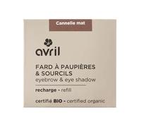 Avril Fard à Paupières Bio - Ombre à Paupières Naturelle Vegan, Certifiée Cosmos Organic, Texture Douce et Modulable (Cannelle mat)