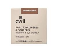 Avril Fard à Paupières Bio - Ombre à Paupières Naturelle Vegan, Certifiée Cosmos Organic, Texture Douce et Modulable (Noisetine irisé)