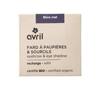 Avril Fard à Paupières Bio - Ombre à Paupières Naturelle Vegan, Certifiée Cosmos Organic, Texture Douce et Modulable (Mûre mat)