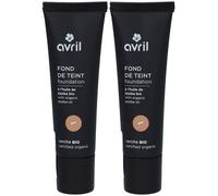 AVRIL Fond de Teint Bio - Miel Maquillage 2x30 ml