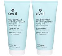 Avril Gel Coiffant et Fixant Cheveux Sourcils Gel(S) 2x200 ml