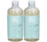 AVRIL Gel Lavant Neutre Haute Tolérance Produit(S) Nettoyant(S) 2x500 ml