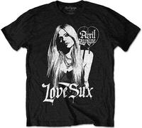 Avril Lavigne T-shirt Love Sux Unisex Black XL