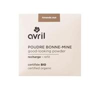 Avril Poudre Bonne Mine Bio - Poudre Visage Naturelle Vegan, Certifiée Cosmos Organic, Fini Lumineux et Naturel (Amande Mat)