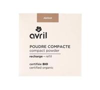Avril Poudre Compacte Bio - Poudre Visage Naturelle Vegan, Certifiée Cosmos Organic, Fini Mat et Uniforme (Abricot)