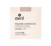 Avril Poudre Compacte Bio - Poudre Visage Naturelle Vegan, Certifiée Cosmos Organic, Fini Mat et Uniforme (Porcelaine)
