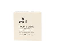 Avril Poudre Libre Bio - Recharge Seule, Poudre Visage Naturelle Vegan, Certifiée Cosmos Organic (Peau claire à médium)