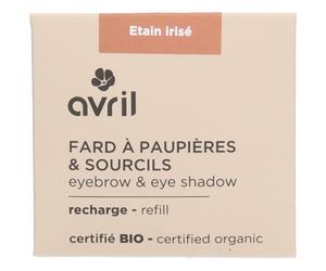 Avril Recharge Fard à Paupières & Sourcils - Etain irisé Maquillage 3 g