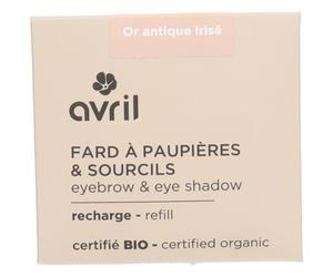 Avril Recharge Fard à Paupières & Sourcils - Or antique irisé Maquillage 3 g