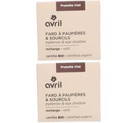 Avril Recharge Fard à Paupières & Sourcils - Prunette irisé Maquillage 2x3 g