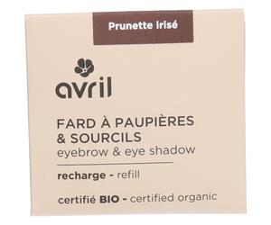 Avril Recharge Fard à Paupières & Sourcils - Prunette irisé Maquillage 3 g