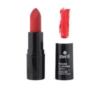 Avril Rouge à Lèvres Bio - Couleur Intense et Confort - Longue Tenue - Maquillage Lèvres Certifié Bio (Coquelicot)