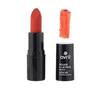 Avril Rouge à Lèvres Bio - Couleur Intense et Confort - Longue Tenue - Maquillage Lèvres Certifié Bio (Orange Sanguine)