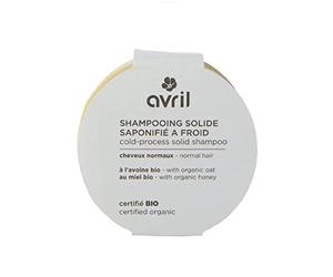 Avril - Shampooing Solide Saponifié à Froid, Cheveux Bio - 100% d'Origine Naturelle - Produit Vegan, Certifié Bio Ecocert - Fabriqué en France - 85g