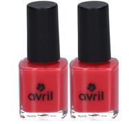 AVRIL Vernis à Ongles - Sorbet Framboise À New 2x7 ml