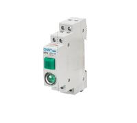 AVSBBYEPS 1 Bouton-Poussoir NP9 for Rail DIN, réinitialisation avec Voyant LED Mobile, 220 V, 2 NO, NC, 24(Green with Light220v)