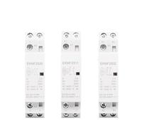 AVSBBYEPS Contacteur modulaire AC sur Rail DIN, 220 V, monophasé, 2 pôles, Contacts, 1 Contact, 25 A, 20 A, 16 A, for automatisation EKMF(2p 25a 1no1nc)