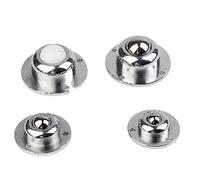 AVSBBYEPS roulettes universelles Robustes à roulement Billes de précision IA-19-25-38, Bride Ronde, 3 Trous, système Transmission, Roue for Meubles, 1 pièce(304 Stainless Steel,IA 19)