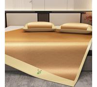 AVSMGP A,180 * 200CM, Tapis De Couchage D'été en Bambou, Matelas Rafraîchissant Pliable en Rotin Glacé- Matelas D'été Traditionnel en Rotin pour Personnes Ayant Chaud La Nuit-Entretien Facile
