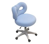 AVSMGP Chaises pour Enfants avec roulettes 360°, Fauteuil D'appoint Pivotant avec Dossier Papillon - Tabouret De Coiffeuse Moderne pour Gagner De Place dans Salon Ou Bureau,Bleu