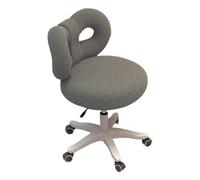 AVSMGP Chaises pour Enfants avec roulettes 360°, Fauteuil D'appoint Pivotant avec Dossier Papillon - Tabouret De Coiffeuse Moderne pour Gagner De Place dans Salon Ou Bureau,Noir