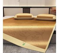 AVSMGP D,200 * 220CM, Tapis De Couchage D'été en Bambou, Matelas Rafraîchissant Pliable en Rotin Glacé- Matelas D'été Traditionnel en Rotin pour Personnes Ayant Chaud La Nuit-Entretien Facile
