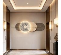 AVSMGP Décoration Murale 3D en Grès Peinte À La Main avec Éclairage LED Et Télécommande, Sculpture Artistique sans Cadre pour Maison,Salon,Couloir Et Bureau,B,100 * 35CM/39.4 * 13.8in