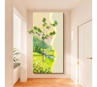 AVSMGP Décoration Murale en Grès avec Éclairage LED Et Télécommande, Sculpture Artistique 3D pour Décoration Maison Salon, Chambre, Bureau,A,50 * 100cm/19.7 * 39.4in