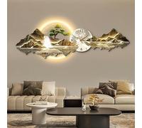 AVSMGP Horloge Murale LED 3D avec Télécommande, Décoration Moderne Style Sculpture pour Décoration La Maison, Hall D'entrée, Bureau, Salle D'étude,G,50 * 150cm/19.7 * 59in