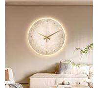 AVSMGP Horloge Murale Silencieuse LED 3D en Forme Lune avec Éclairage LED Et Télécommande, Décoration Moderne Style Sculpture pour Décoration Intérieure,Entrée, Bureau,A,60CM/23.62INCH