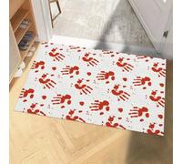 AVSMGP Paillasson d'halloween Aux Couleurs Changeantes - Tapis De Bain Empreinte De Sang Qui Devient Rouge Une Fois Mouillé Tapis Antidérapant,F,120x180cm(47x70.87)