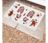 AVSMGP Paillasson d'halloween Aux Couleurs Changeantes - Tapis De Bain Empreinte De Sang Qui Devient Rouge Une Fois Mouillé Tapis Antidérapant,C,140x200cm(55x78.7)