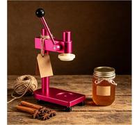 AVSMGP Rose, Machine Manuelle À Sertir Les Boîtes De Conserve, Scelleuse Manuelle pour Bocaux Et Bouteilles - pour Le Scellage De Bouteilles Et Canettes en Pet, Usage Domestique Ou Commercial