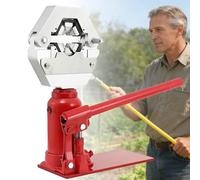 AVSMGP Sertisseuse Hydraulique Manuelle De Paillasse pour Flexibles 6,5 À 20 Mm - Type Vérin-Bouteille pour Flexibles De Pulvérisateurs Haute Pression, Diesel Et Agricoles,6 Teeth