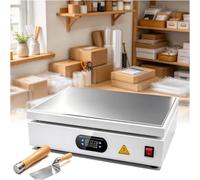 AVSMGP Station Préchauffage À Plaque Chauffante Numérique,30 * 30cm/1500w | machine d'emballage sous cellophane, scelleuse thermique table plaques chauffantes pour film BOPP, petites boîtes