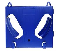 AVSMGP Support Mural pour Casques De Chantier en ABS Présentoir pour Casques De Sécurité pour Ouvrier du Bâtiment, Atelier, Usine, Caserne De Pompiers, Garage,Bleu,3pcs