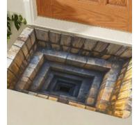 AVSMGP Tapis Illusion 3D, Tapis Effet Vortex Optique avec Un Rendu Visuel Réaliste, pour Salon, Chambre, Entrée, Décoration Facile d'entretien, J,4'7"x6'7"/140x200cm