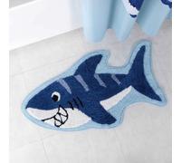 AVSMGP Tapis Illusion D'optique 3D Requin, Tapis De Sol Antidérapant À Poils Ras, Résistant Aux Taches, Effet Vortex pour La Décoration Intérieure, Salle De Jeux,B,40×60CM/1'11" x 1'4"