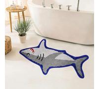 AVSMGP Tapis Illusion D'optique 3D Requin, Tapis De Sol Antidérapant À Poils Ras, Résistant Aux Taches, Effet Vortex pour La Décoration Intérieure, Salle De Jeux,D,60×90CM/2'7" x 1'8"